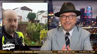 George Galloway on Craig Murray and Palestinian Flag Being Taken Down by Police 🇬🇧👮‍♂️🇵🇸 [upl. by Ahsinirt]