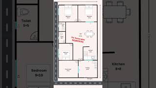 26×46 house plan housedesign house houseplan home [upl. by Notsgnal867]