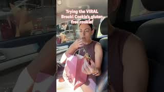 Trying the viral Brooki’s Bakehouse gluten free cookie [upl. by Utley]