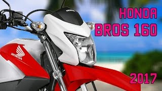 Nova Honda Bros 160 2017  detalhes e walkaround [upl. by Holladay]