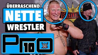 10 überraschend nette Wrestler WWE amp AEW  Pro10 [upl. by Diskson]