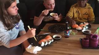 1000 Subs special  90 bitar Sushi challange [upl. by Enahsal]