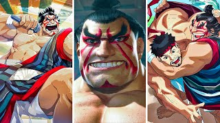 Street Fighter 6  E Honda World Tour All Cutscenes Arts amp Memories Max lvl  Bond [upl. by Enasus]