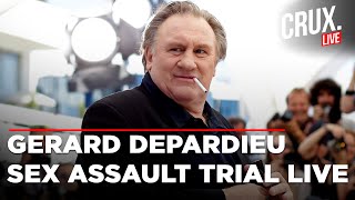 Gerard Depardieu Live News  French Film Icon Accused Of Sexual Assault Trial Begins In Paris [upl. by Nangatrad]