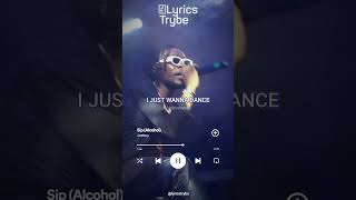 Joeboy  Alcohol Lyrics lyricstrybe afrobeats [upl. by Hatnamas956]