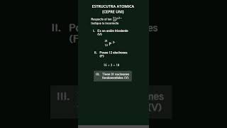 🧪ESTRUCTURA ATÓMICA  CEPRE UNI  QUÍMICA  8 maths uni universidad quimica aprender [upl. by Il]