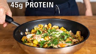 This Healthy Breakfast has 45g of Protein Potato hash [upl. by Jarad555]