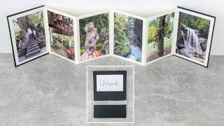 Fotoalbum im Leporello Stil basteln  DIY Geschenkidee  Foto Leporello selber machen [upl. by Lokim]