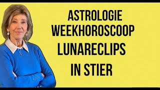 ASTROLOGIE WEEKHOROSCOOP 21 TOT 28 OKTOBER 2023 LUNARECLIPS IN STIER ASTROLOOG IRMA VAN DER WIJK [upl. by Wallie]