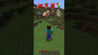 Which Mob Survives Fall Damage in Minecraft shorts meme memes [upl. by Relyks]