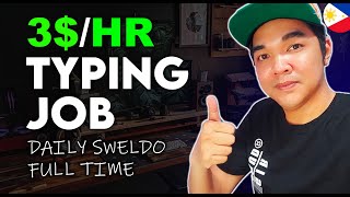 TYPING JOB Online Jobs Work From Home Daily Sweldo For Beginners [upl. by Enirtak]