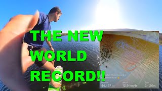 NEW PUMPFOIL WORLD RECORD ON THE INDIANA CONDOR XL FOIL [upl. by Nooj]