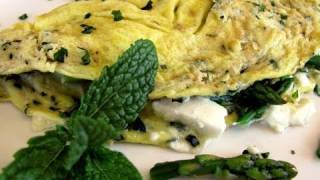 Clean Eating Asparagus amp Herb Omelet [upl. by Kenelm]