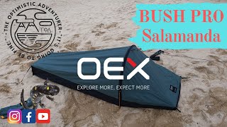 OEX Salamanda hooped Bivvy bag review Cornish Beach wild camping trip GOOutdoorsTV [upl. by Attelocin]