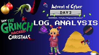 Hackmas 2024Day 2 THM Advent of Cyber  Log Analysis as a SOC Analyst cybersecurity adventofcyber [upl. by Haase603]