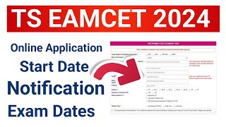 TS Eamcet 2024 Online Application Start Date  TS Eamcet 2024 Apply Online Process  Eamcet 2024 [upl. by Shandy]