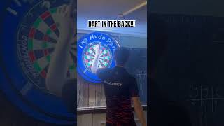 Dart in the back Awful bounce out 180 3dart darts funny dartboards dartboard dartreview [upl. by Kimberly718]