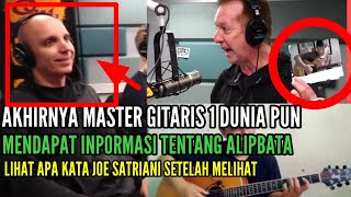 REACTION JOE SATRIANI sang Gitaris No 1 dunia [upl. by Eisiam]