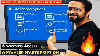 6 Ways to Access Advanced Startup Options in Windows 11 10 or 8 [upl. by Adaner]