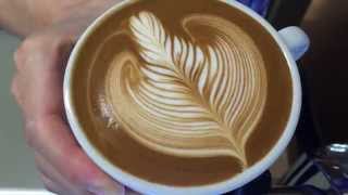 IKECCIS Latte Art quotleaf quot 201472 [upl. by Annahsat578]