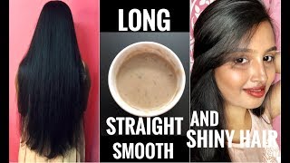 Hair smoothening at home with natural ingredientsget healthy smooth and shiny hair in telugu [upl. by Jacqueline918]