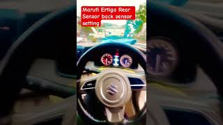 Maruti suzuki Ertiga back sensor not working how to set settings rear sensor rearsensor ertiga car [upl. by Annaesor]