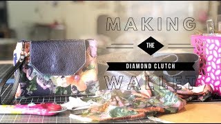 4 Making The Diamond Clutch Wallet Sewing Pattern by Teresa Lucio Designs [upl. by Vitale987]