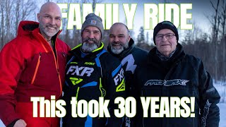 Dad amp brother ride snowmobile for the first time in over 30 yearsFirst thoughts on 23 Grand Touring [upl. by Haimehen]