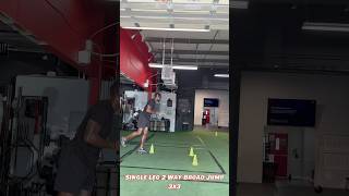 2 Way Single Leg Broad Jump balance explosivejump athleticperformance [upl. by Carma]