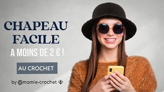 Comment faire UN CHAPEAU DEBUTANTE AU CROCHET TUTO pas a pas facile mamiecrochet [upl. by Clemente]