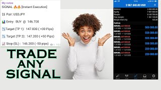 How to EnterTrade a Forex signal from any channel or group [upl. by Harv]