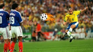 Roberto Carlos Top 10 Crazy Goals That Shocked The World [upl. by Gnav]