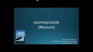 How to pronounce esomeprazole Nexium Memorizing Pharmacology Flashcard [upl. by Eusebio366]