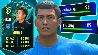 MOMENTS MIURA REVIEW 85 PLAYER MOMENTS Kazu Miura  FIFA 22 ULTIMATE TEAM [upl. by Aivle621]