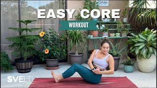 Easy Core Exercises For Beginners Home Routine [upl. by Atterys]