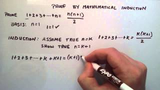 Proof by Mathematical Induction  How to do a Mathematical Induction Proof  Example 1 [upl. by Ursola912]