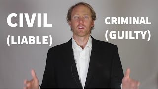 Explained Civil Law vs Criminal Law [upl. by Crescint288]