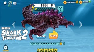 Hungry Shark Evolution exe NEW UNLOCKED GODZILLA IS DAMNED AND THIS HAPPENS All 24 Sharks [upl. by Smaoht]