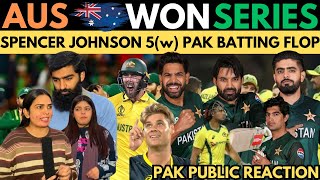 OMG 😱20 AUS WON THE SERIES AGAINST PAK 😭 JHONSON 5W VS HARIS RAUF 4W SHAME ON PAK 😡 PAK cry [upl. by Zacharias]