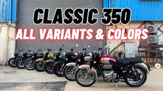 2023 Royal Enfield Classic 350  All Variants and Colors🔥 [upl. by Arbma989]