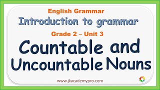 countable and uncountable nouns  grade 2  english grammar  class 2  std 2 [upl. by Jonell]