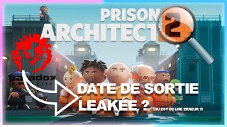 Prison Architect 2  Flash info  date de sortie leakée de PrisonArchitectOfficial 2 [upl. by Winton]