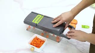 1416 in 1 Multifunctional Vegetable Chopper Handle Food Grate Food Chopper [upl. by Shargel882]