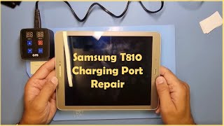 Samsung TAB S2 T810 Charging port replacement [upl. by Spalding]