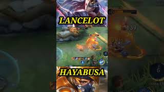 Lancelot vs Hayabusa mobilelegends mlbb ml [upl. by Aihsilef82]