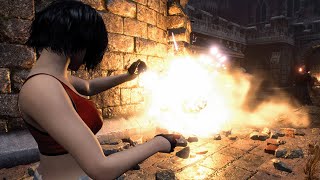 Ada Pistol Only S rank Castle Mercenaries 4K60FPS  RESIDENT EVIL 4 REMAKE [upl. by Loferski]