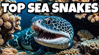 Top 10 Most Dangerous Sea Snakes viral facts top10 [upl. by Nennarb301]