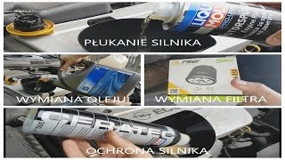 Płukanie silnika wymiana oleju wymiana filtra ochrona silnika  Liqui Moly Ceratec i Flush Engine [upl. by Alrzc]