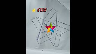 3d Star ⭐ christmas star drawing step by step pencil drawing ✨ [upl. by Lerraf]