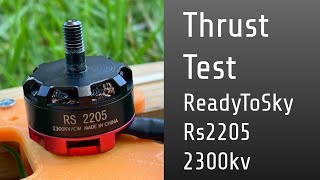 RS2205 2300kv Motor  Thrust Tests  2s and 3s [upl. by Fernand762]